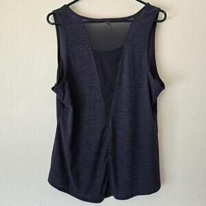 Old Navy Active Women's Plus Sz 1X Breathe On Mesh Workout Tank Gray Lightweight